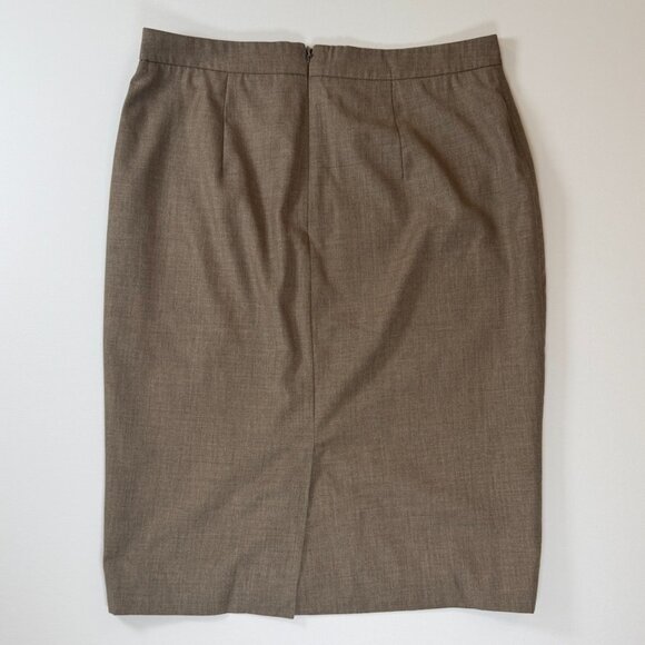 Ann Taylor Taupe Pencil Skirt - Picture 2 of 6